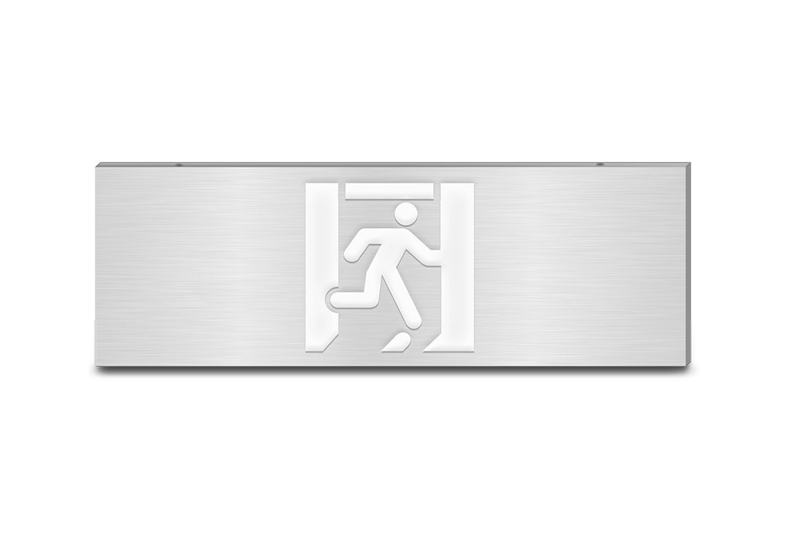 600大型款-单面疏散出口消防应急标志灯 | ZS-BLJC-1LR0E Ⅲ 3W-J854 | 壁挂