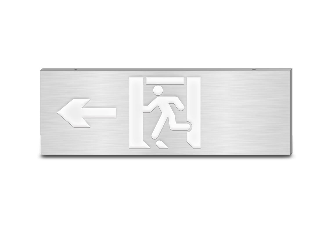 600大型款-单面左向消防应急标志灯 | ZS-BLJC-1LR0E Ⅲ 3W-J854 | 壁挂