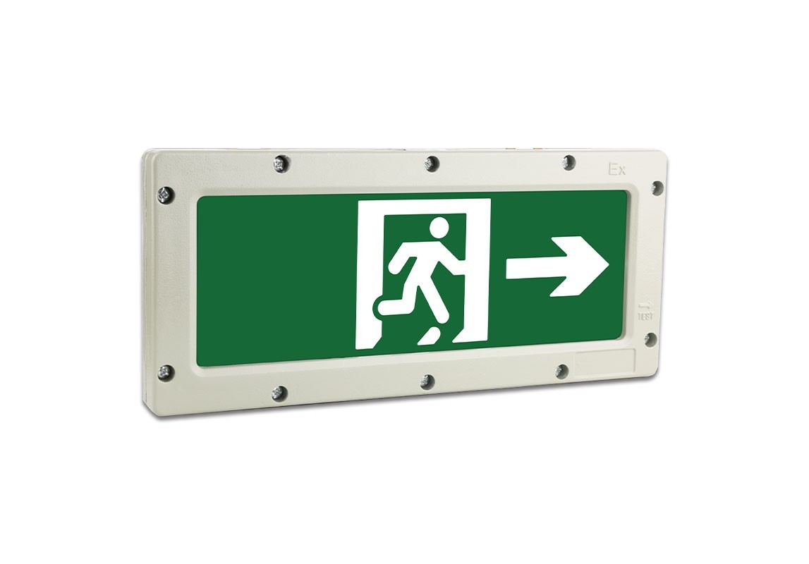 隔爆型-单面右向标志灯  |  ZS-BLJC-1REⅠ1W-J713  |  壁挂/吊挂