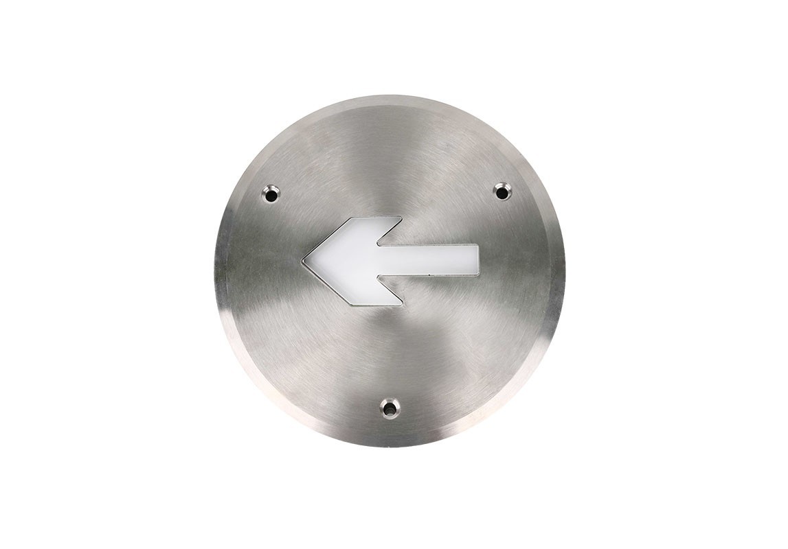 不锈钢单向指示地埋灯（斜边） |  ZS-BLJC-1LRE1 0.3W-178GX-2111